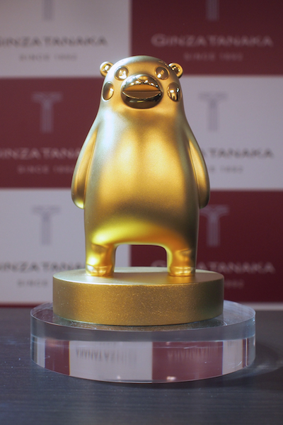 価格1億円！田中貴金属ジュエリーが純金のくまモンを発売 - WWDJAPAN