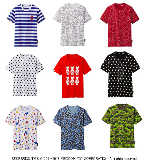 ベアブリック UNIQLO限定 UT?BE@RBRICK」が登場。先着で「ユニクロ限定 BE@RBRICK」を