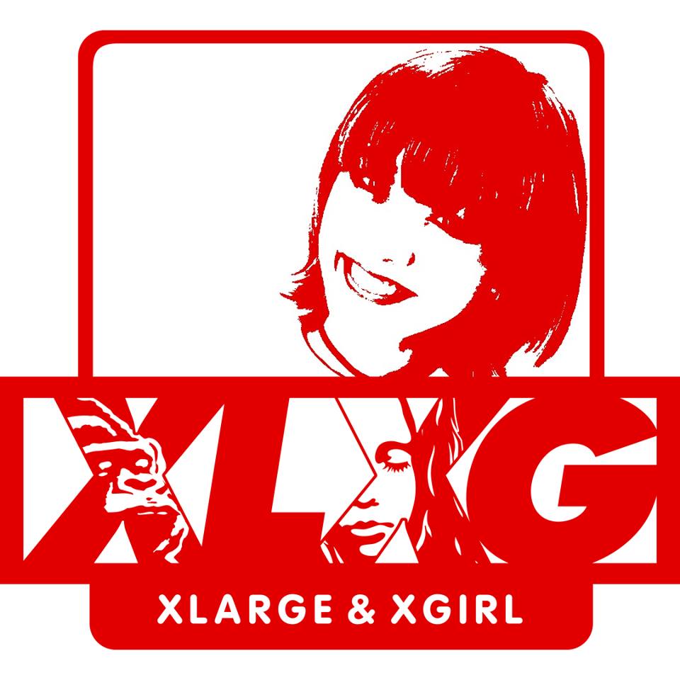 【メージはな】 限定コラボ X-LARGE X-girl ゴリラ ロゴ プルオーバー パーカー オフホワイ