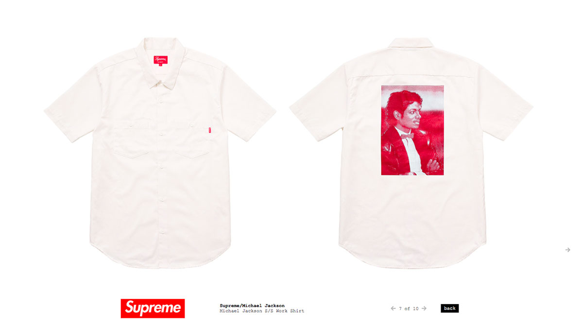 supreme work shirt マイケルジャクソンコラボ - Tシャツ/カットソー