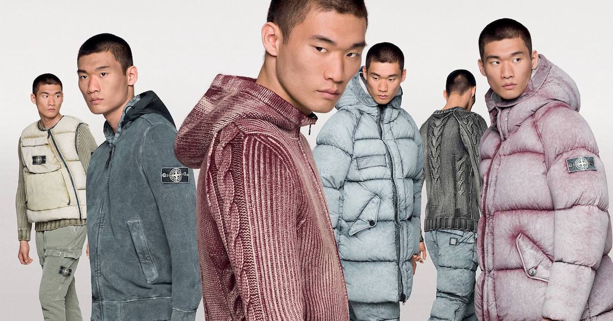 STONE  ストーンアイランド 霜降り グラデーション M STONE ISLAND ストーンアイランド 霜降り グラデーション M