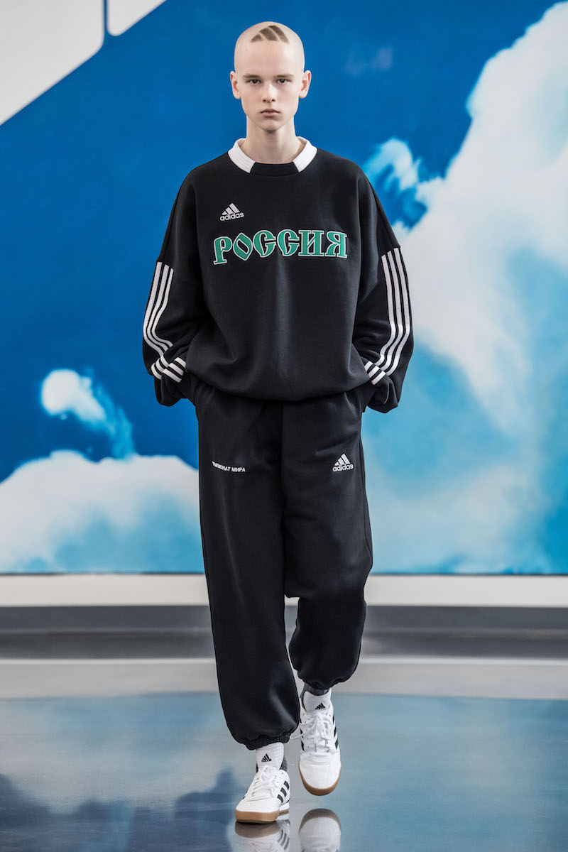 卸売 国内正規品 Adidas Gosha パンツ ブルー アディダス ゴーシャラブ