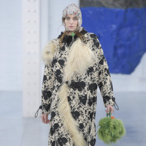 Preen by Thornton Bregazziファー付きロングコート XS ファーカラーシャギーロングコート – pium