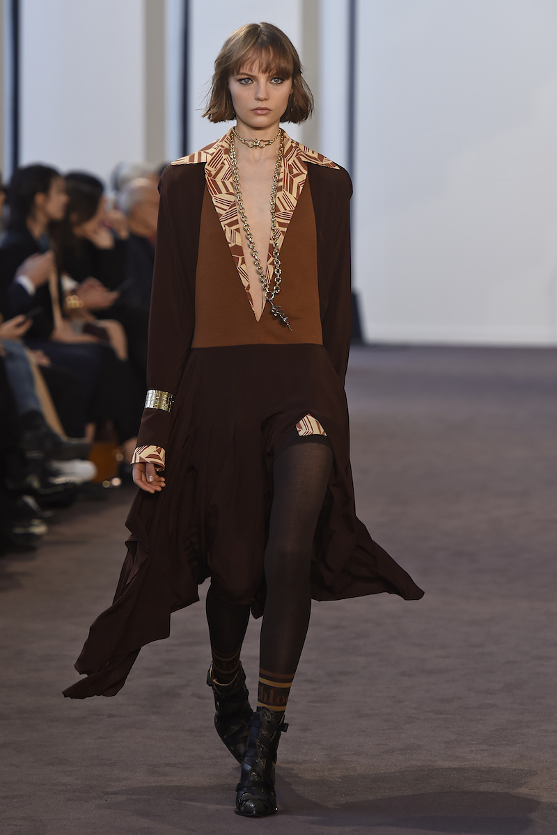 Chloe クロエ 2018年モデル バックベルトデザイン ロングジャケット