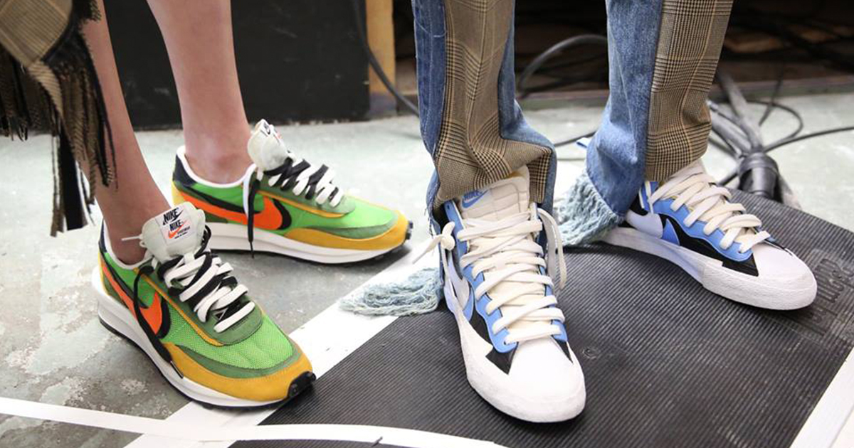 nike sacai ナイキ　サカイ サカイ」と「ナイキ」が新たなコラボ 2種のスニーカーを融合した
