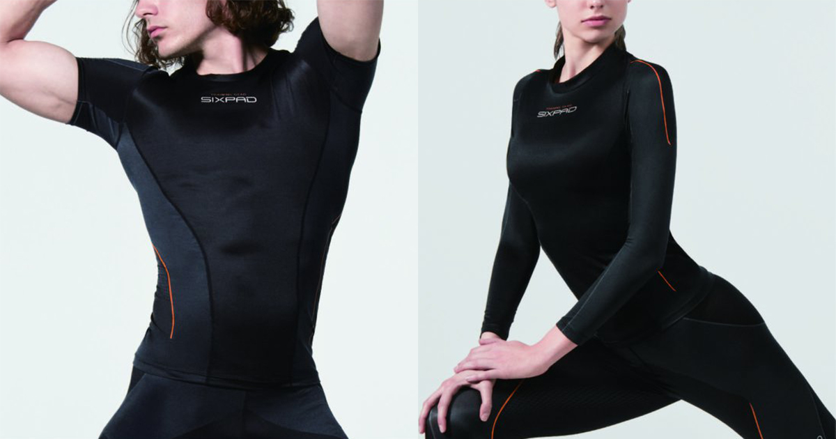 大胸筋にアプローチする「シックスパッド」の新作トレーニングスーツ
