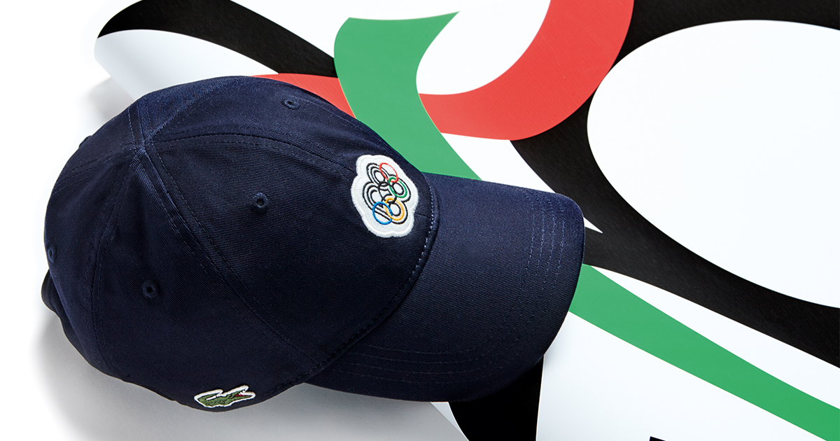 LACOSTE ラコステ ロサンゼルスオリンピックロゴキャップ 　　白 LACOSTE（ラコステ） ロゴ キャップ 帽子 日本製 シンプル 大人 ロゴ