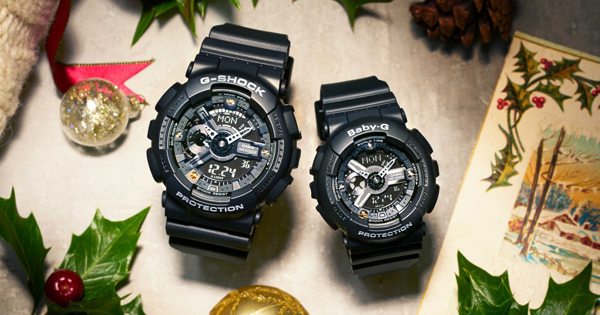 G-SHOCK」と「BABY-G」がクリスマス限定ペアウオッチを発売