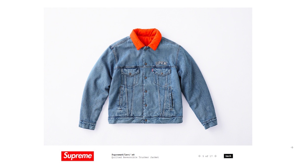 販売ウェブサイト Supreme リーバイス コラボ デニムセットアップ G