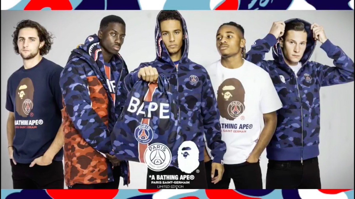 国内外の人気が集結 レア アベイシングエイプBAPE パリサンジェルマン