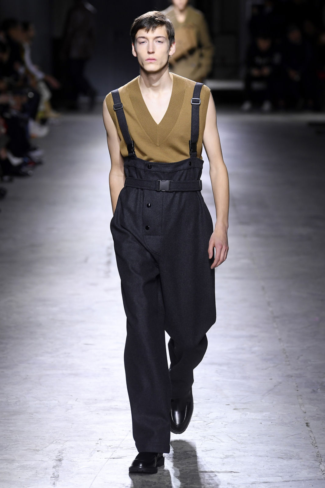 DRIES VAN NOTEN ドリスヴァンノッテン 21SS OVERALLS ベルテッド オーバーオール ブラック系 S