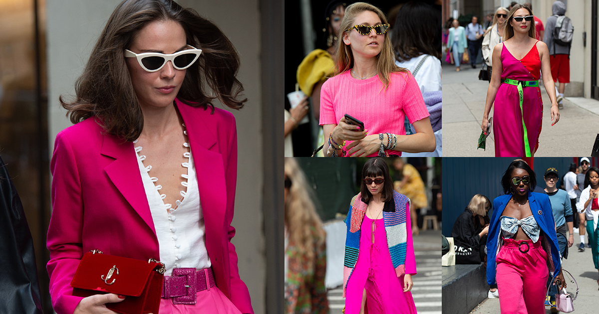 スナップ 年春夏nyファッション ウイークのストリートスナップ253枚を一挙公開 ホットピンクが熱い Wwdjapan