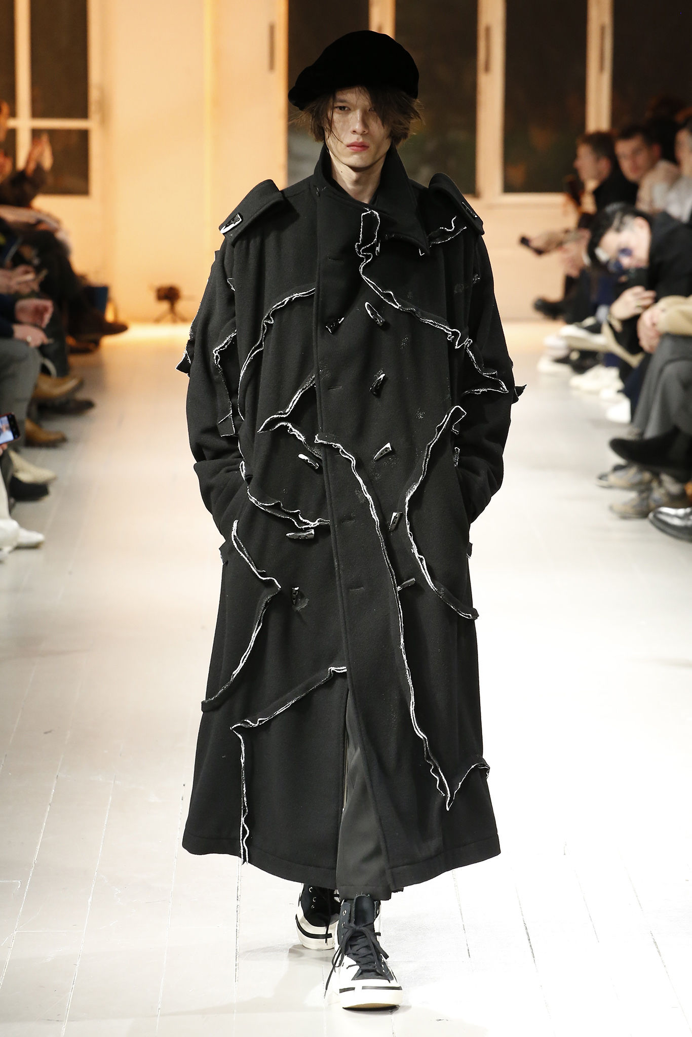 Yohji Yamamoto ヨウジヤマモト ウールトレンチコート - アウター