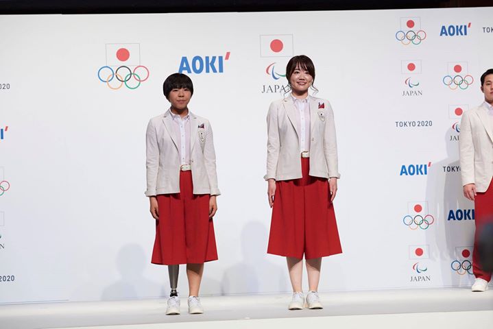 東京五輪 パラ公式服装は 縁起のいい Aokiが製作 初の同一デザインを披露 Wwdjapan