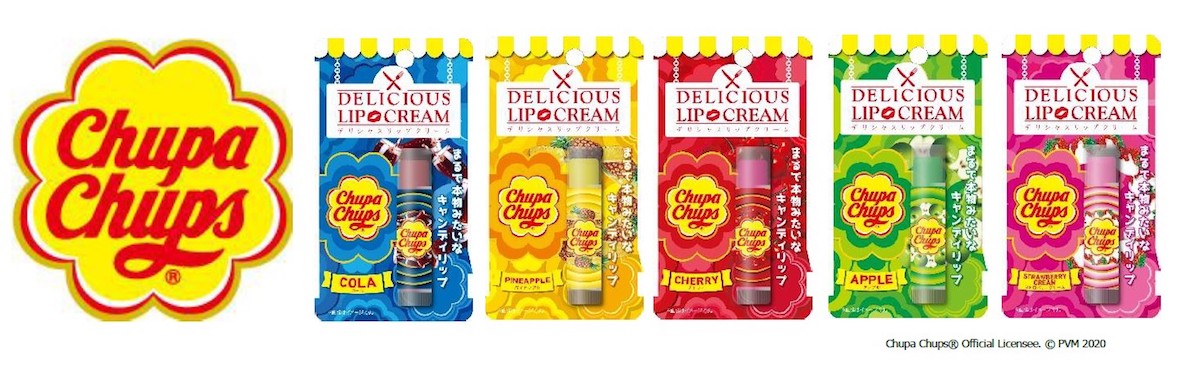 チュッパチャプス がリップクリームに 人気の5種の香りを発売 Wwdjapan Com