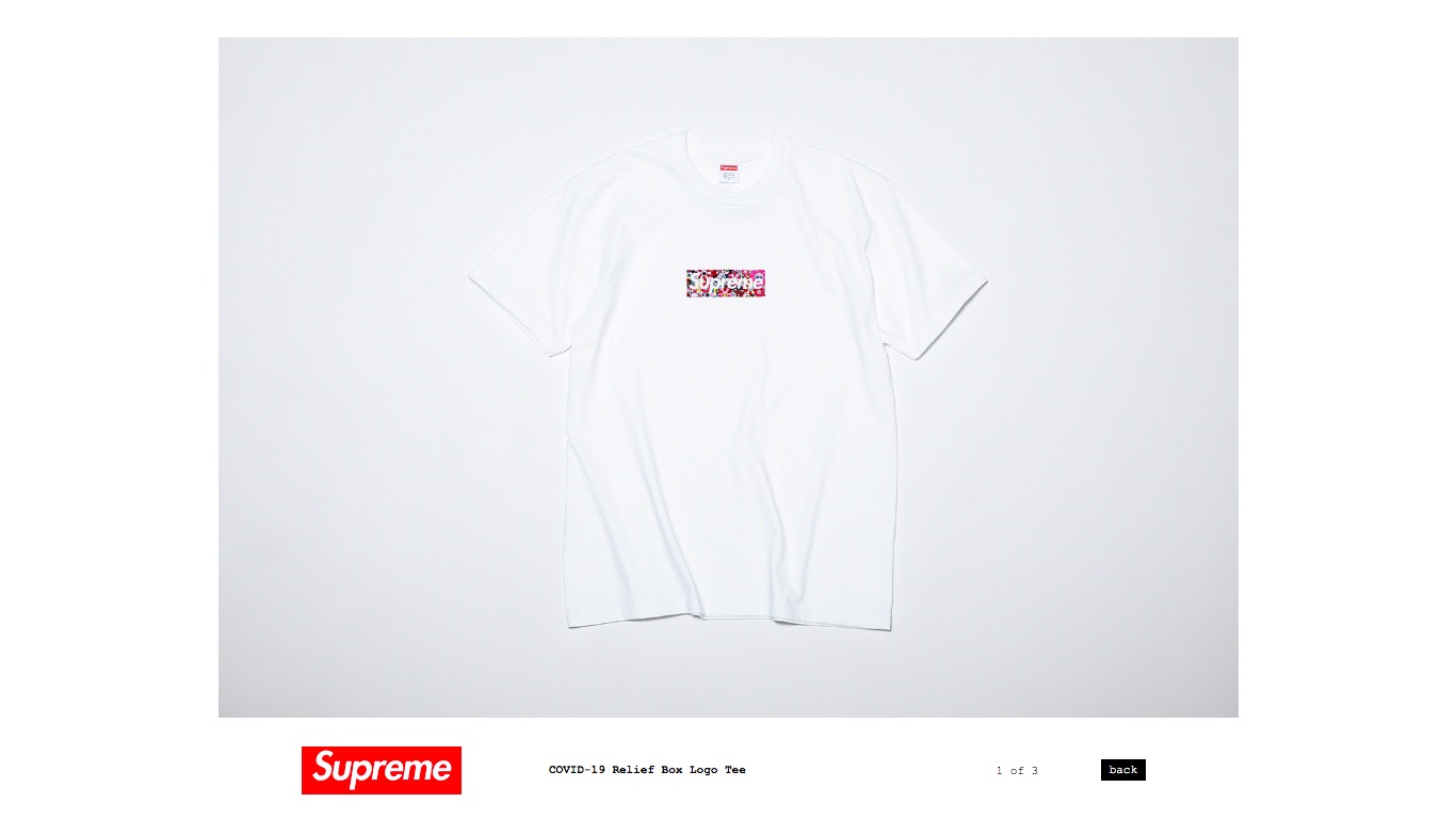 supreme×村上隆　box logo tee