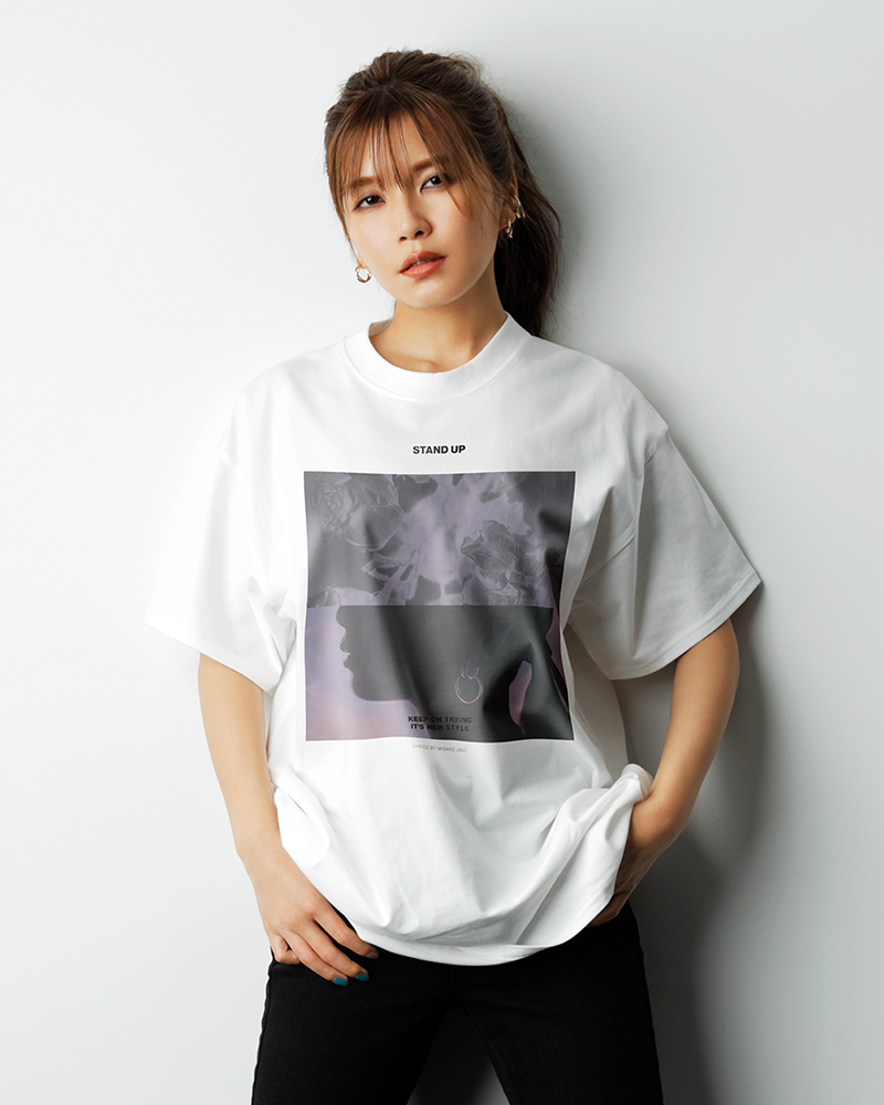 AAA宇野実彩子着用☆チュールトリムTシャツ 新品 正規品 