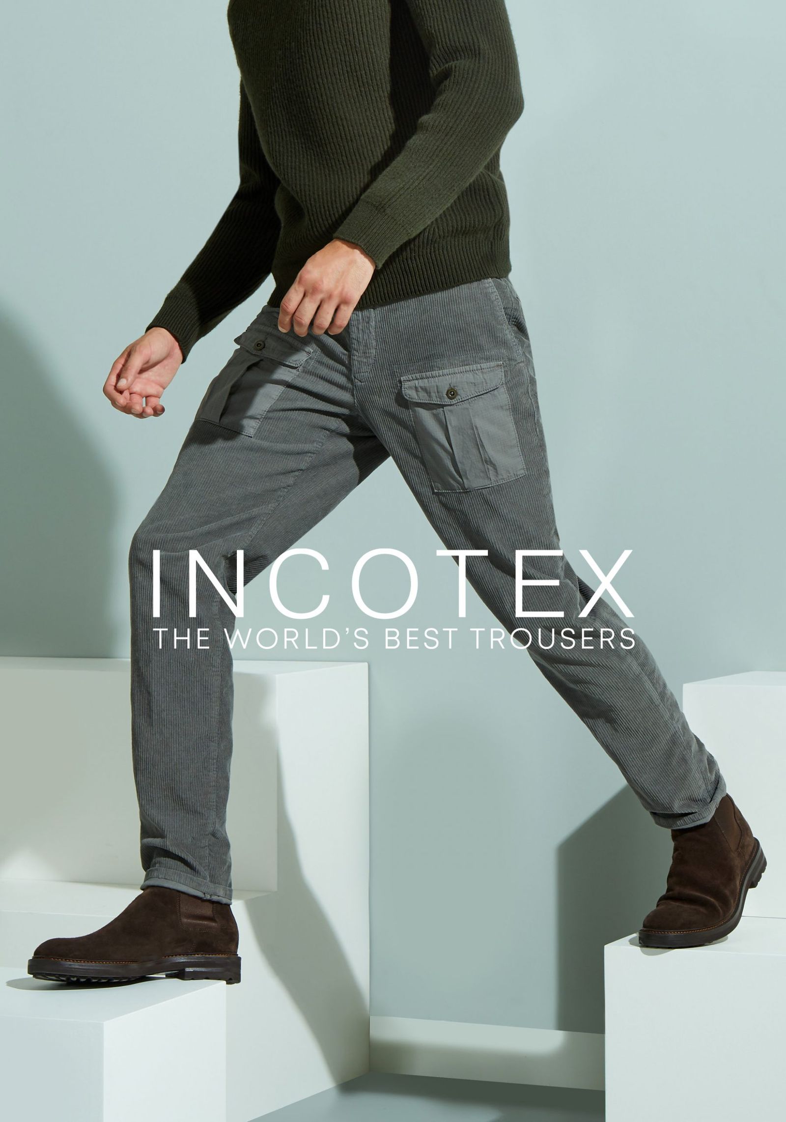 レア美品】INCOTEX インコテックス イタリア製ウールスラックス44 - パンツ