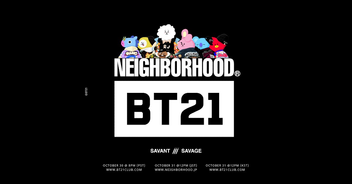 BTSと「ラインフレンズ」のキャラクター「BT21」が「ネイバーフッド