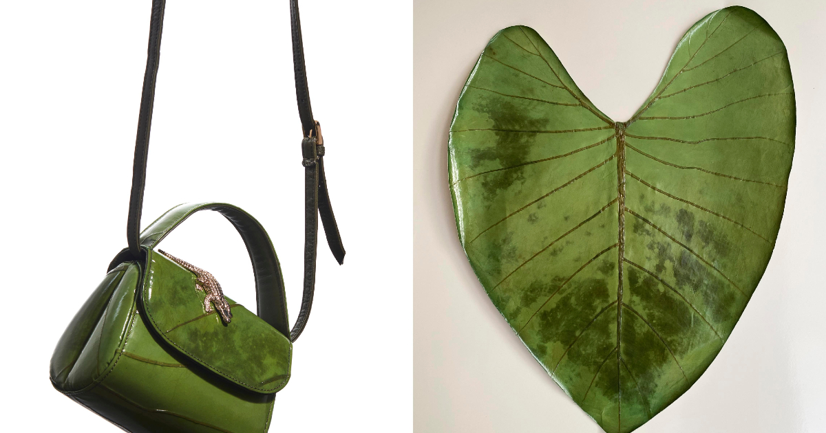 植物の葉をそのまま使ったバッグ登場　パリ発の「アメリ・ピシャール」