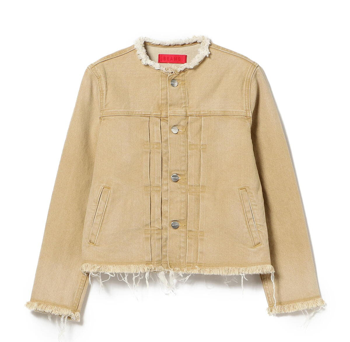 BEAMS - 新品半額☆BEAMS デニムジャケット ZARA ユニクロ IENA SHIPS Ω オータムスタイルプリーツトップス 秋物 ステッチ Ω アイドル
