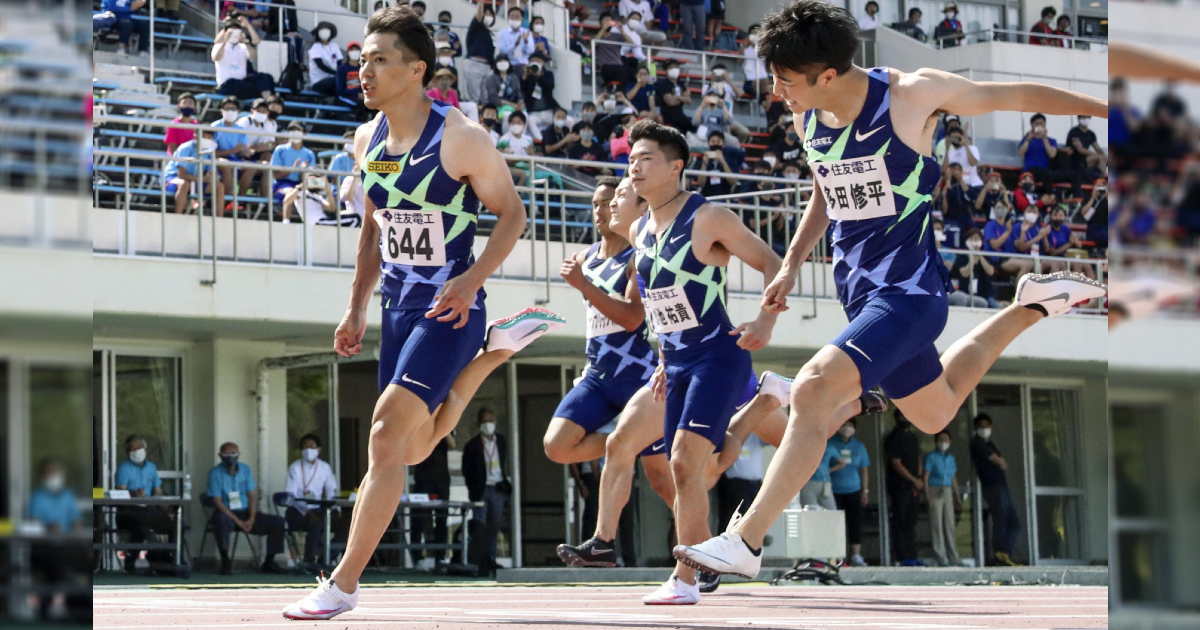 陸上の山縣亮太選手が「ナイキ」のシューズで100m日本新記録