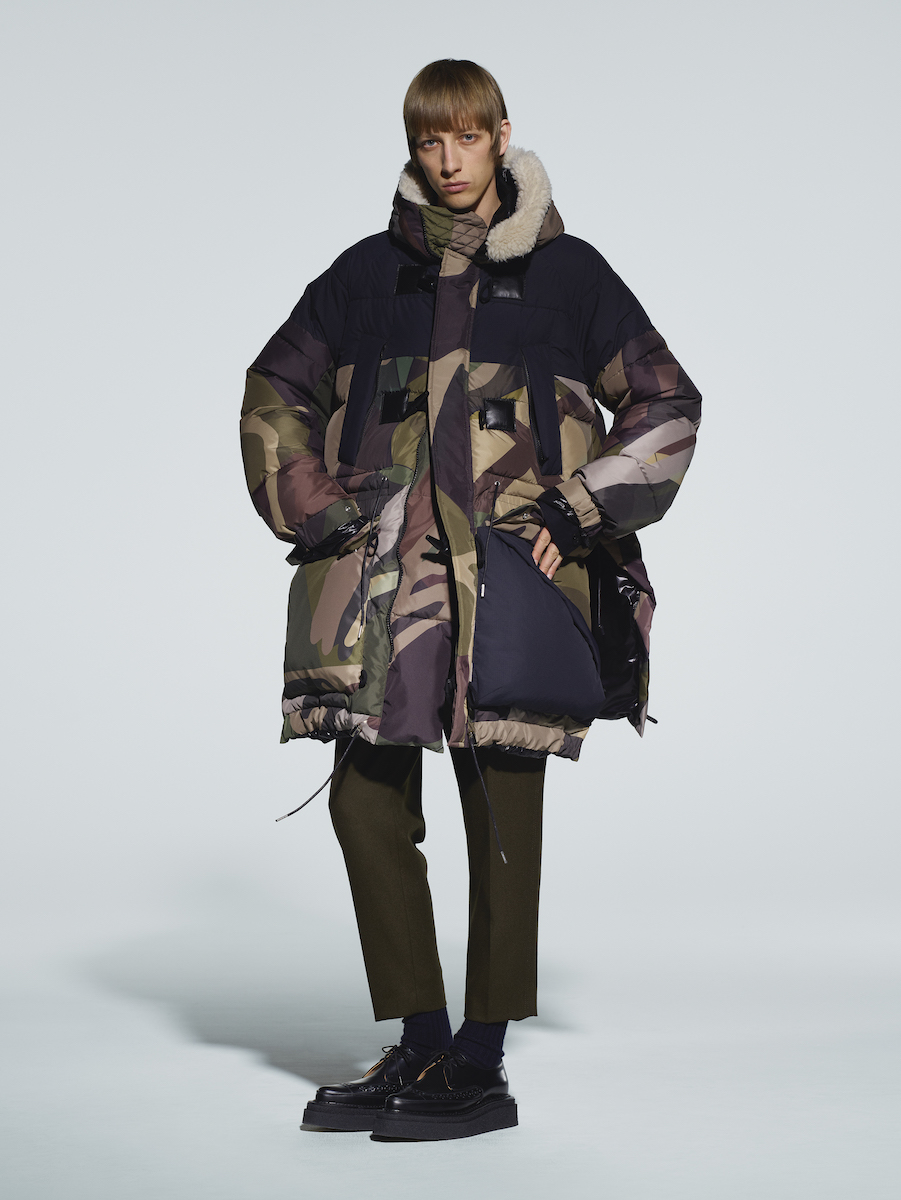 sacai×kawsコラボポンチョ2021-22年秋冬コレクション