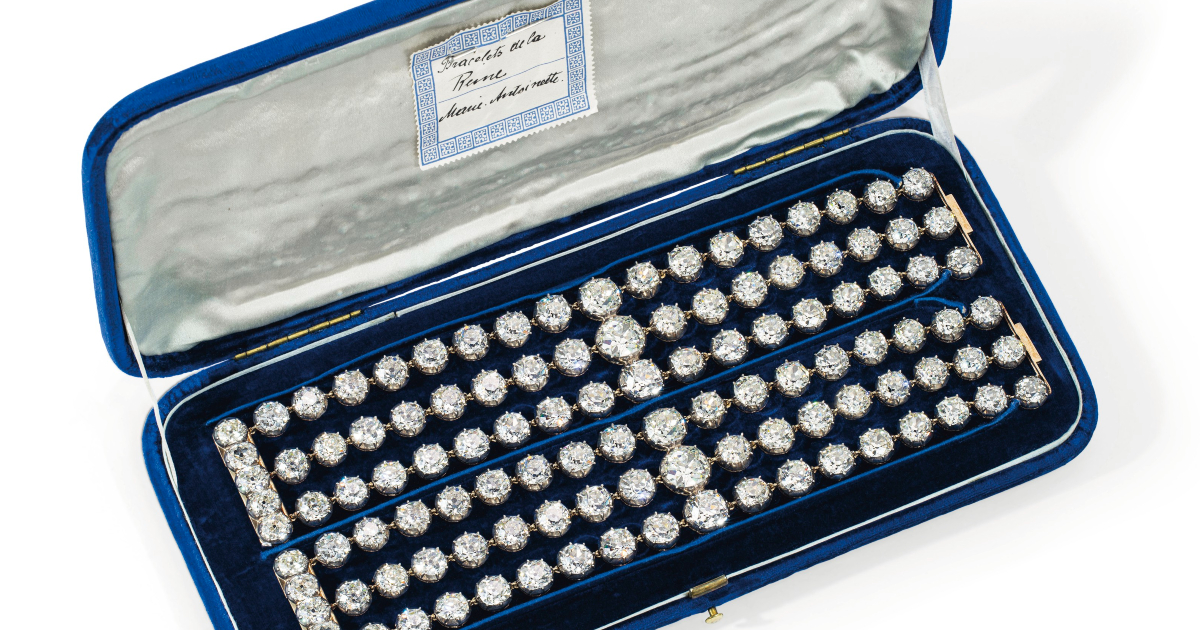 マリー・アントワネット所有のブレスレットが競売に　ダイヤモンドを112個使用