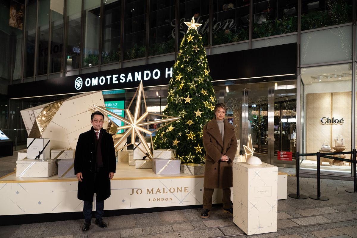 ジョー マローン ロンドン」が表参道ヒルズでクリスマスイベント お披露目会にはEXILE TAKAHIROが登場 - WWDJAPAN