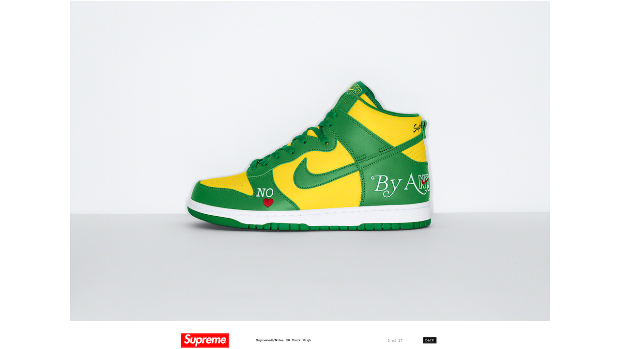 supreme  ×  NIKE SB コラボスニーカー