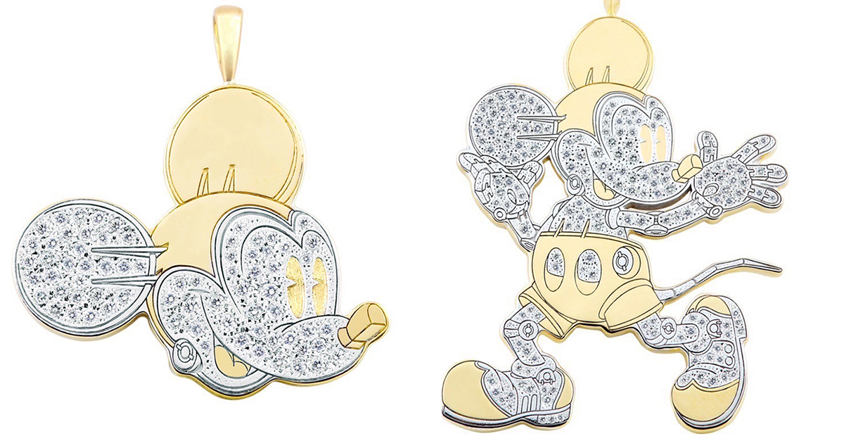 空山基とミッキーがコラボしたメタリックシリーズの版画 空山基とミッキーがコラボしたメタリックシリーズの版画 空山基と