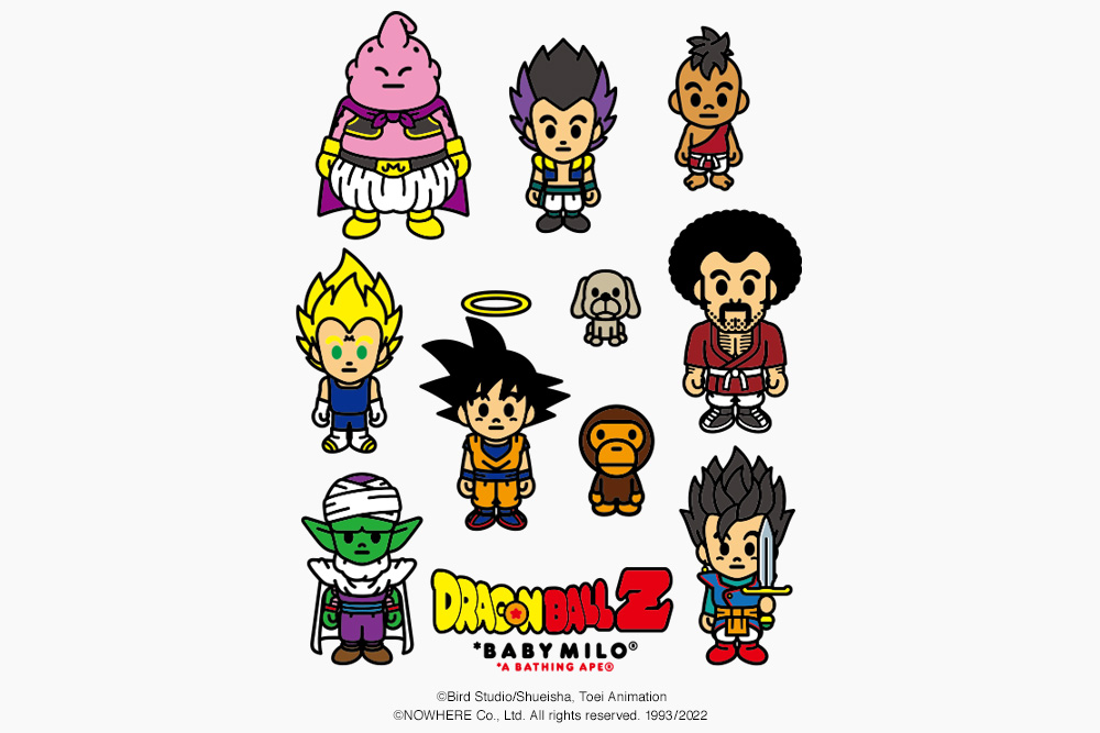 ア ベイシング エイプ ドラゴンボールz の最新コレクションは魔人ブウ編がモチーフ Wwdjapan