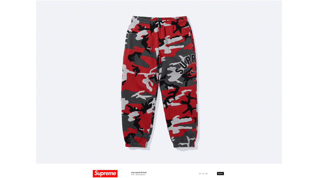 シュプリーム Supreme ナイキ NIKE スウェット コラボ セットアップ