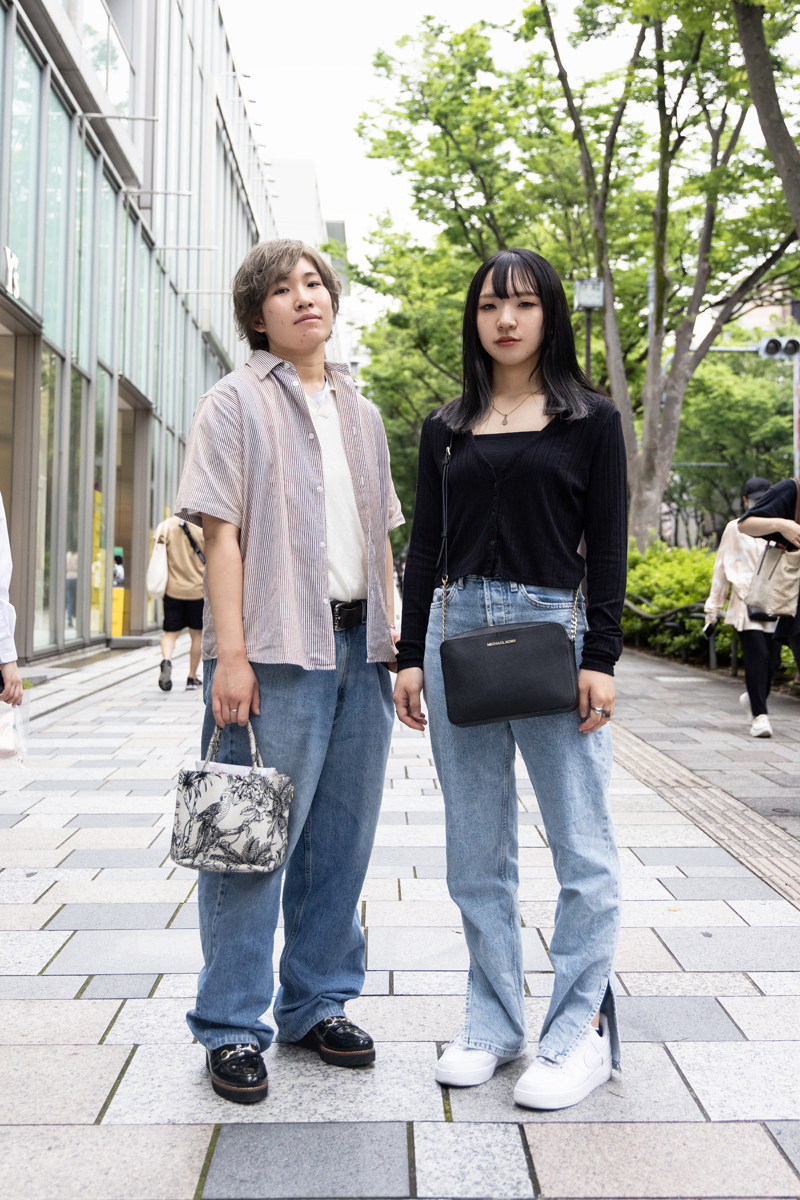 街撮り　女子　ファッション 