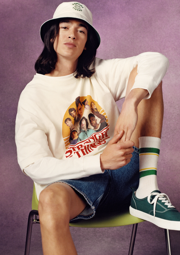 H&M stranger things ストレンジャーシングス スタジャン S