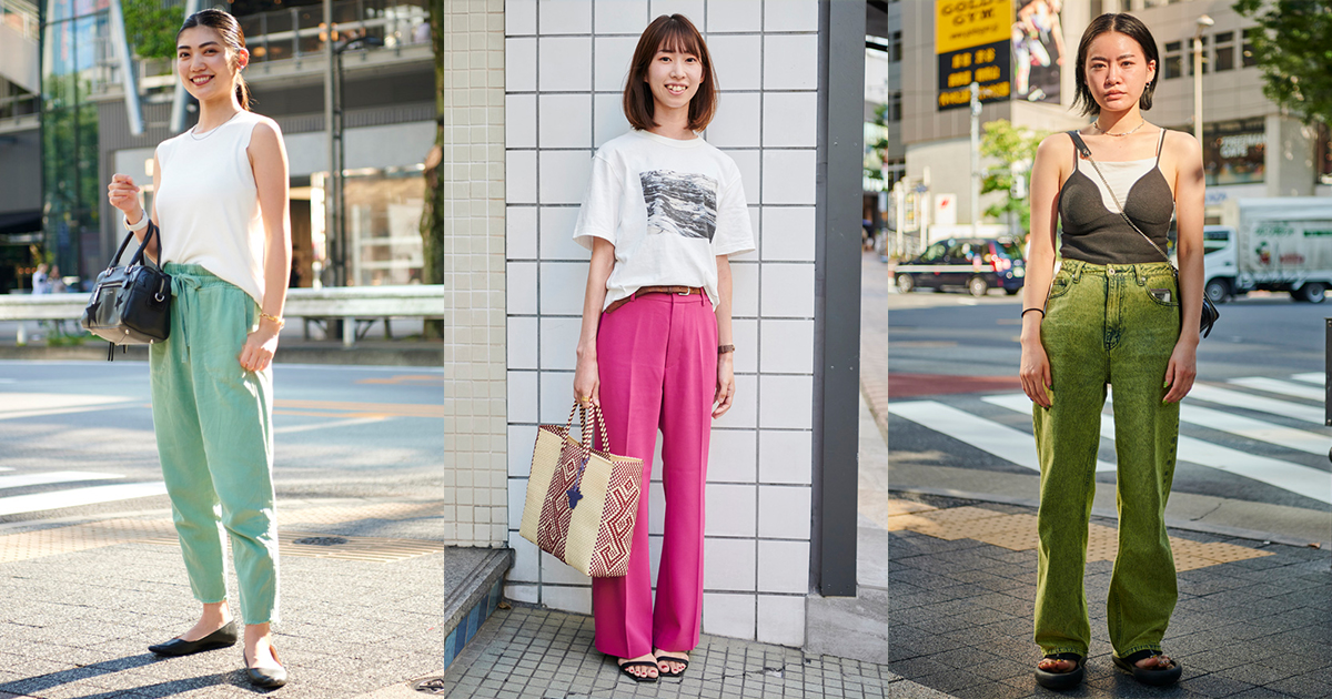 スナップで検証！街は鮮やかな色を着たい気分！【ピックアップトレンド