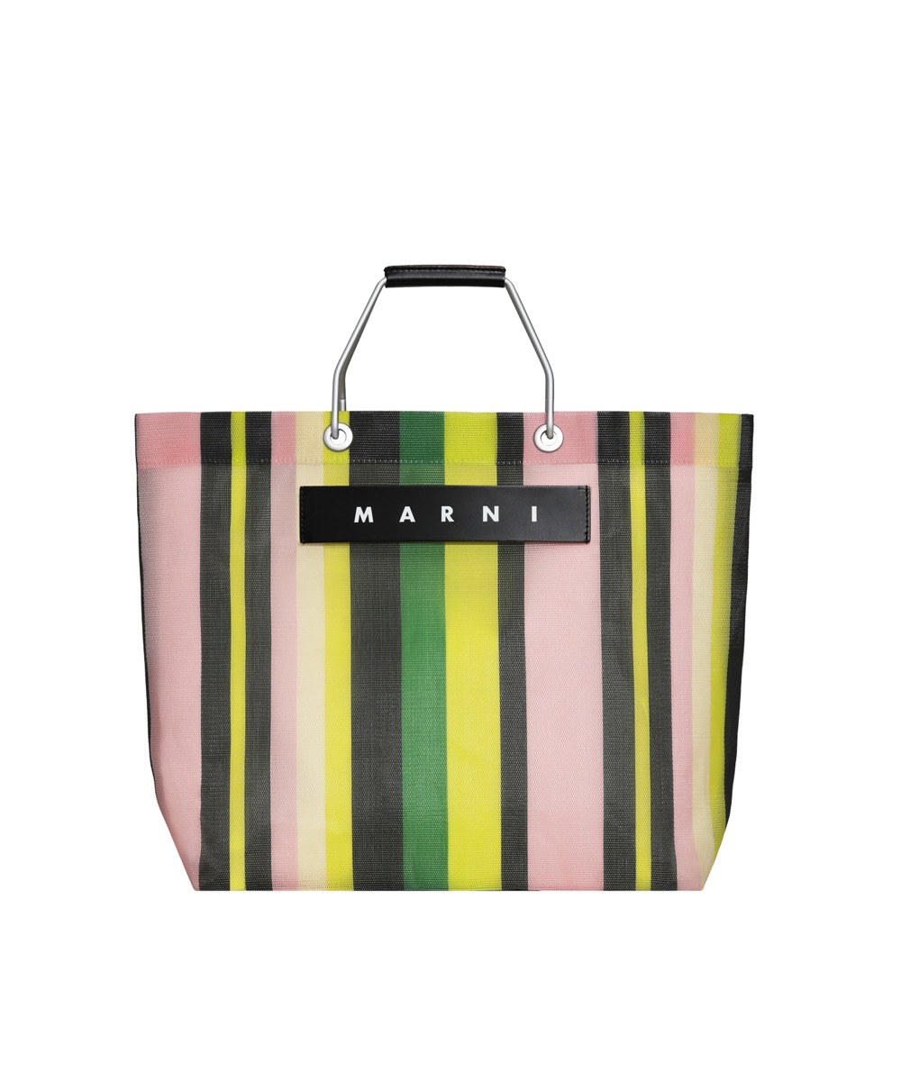 MARNI マルニマーケット ストライプバッグ 阪急先行販売レーズン