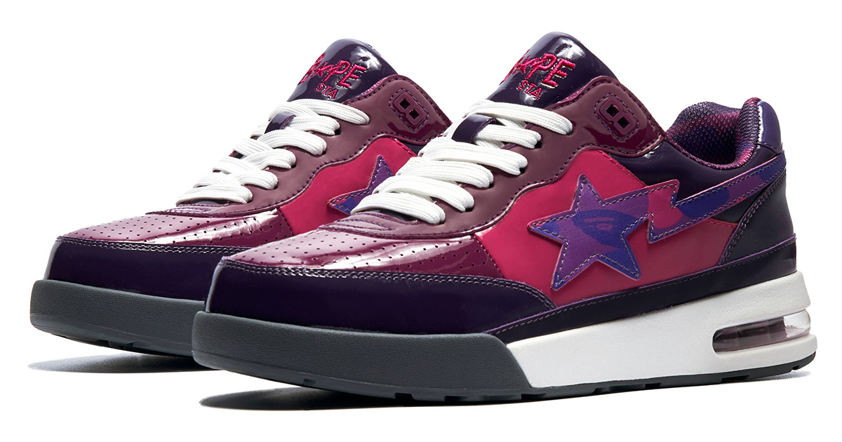 ア ベイシング エイプ®」からスニーカー“ロードスタ”の新作 パテント