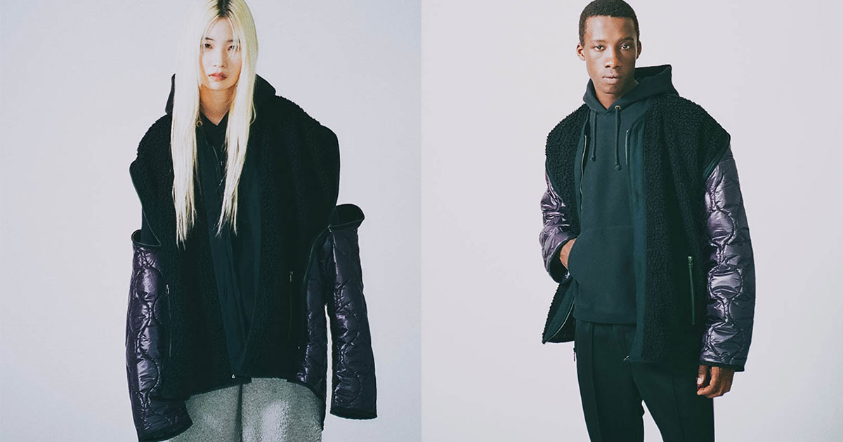 新品 FACETASM ZIPPER キルティング ライナージャケット FACETASMxStyles /ファセッタズム×スタイルス/ ZIPPER SHERPA