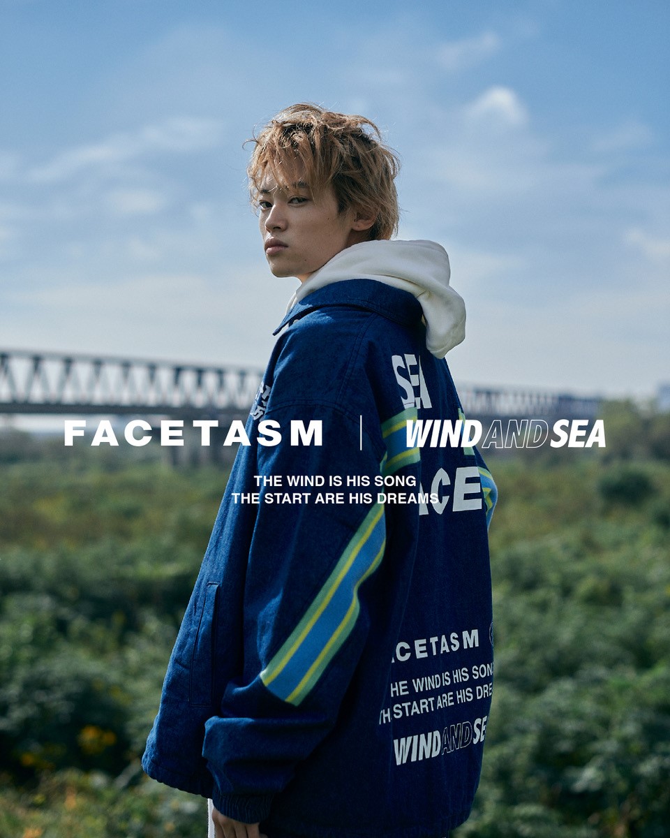 FACETASMFACETASM × WIND AND SEA TEE グリーン・オレンジセット