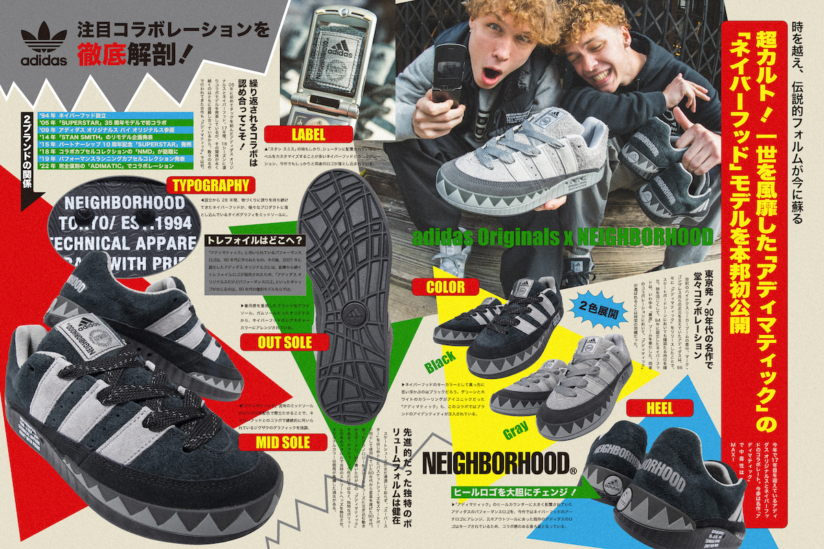 adidas NEIGHBORHOOD コラボ柄デザインプリント