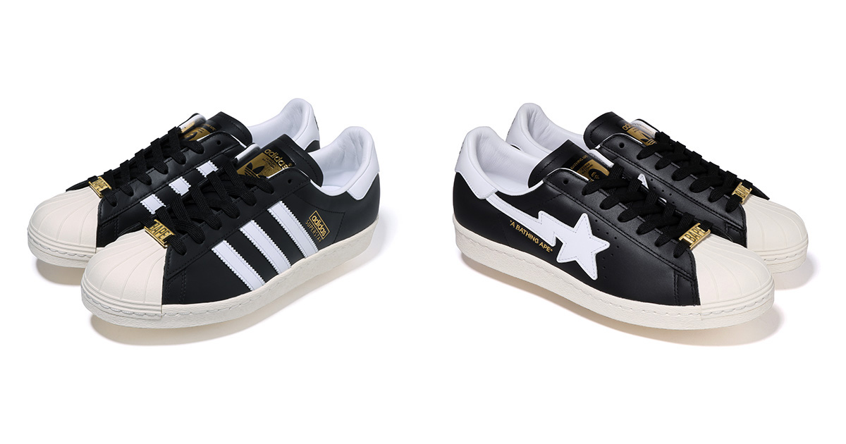 スニーカーadidas アディダスape スーパースター 80s ss80s BAPE - スニーカー