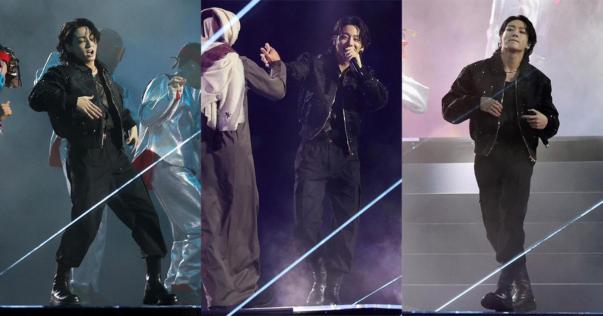 BTSのジョングクが「ヴェルサーチェ」を着用してW杯の開会式で