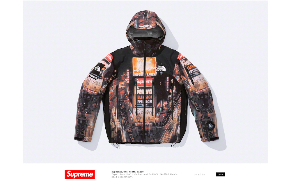 supreme tnf コラボ　sneak フルセット