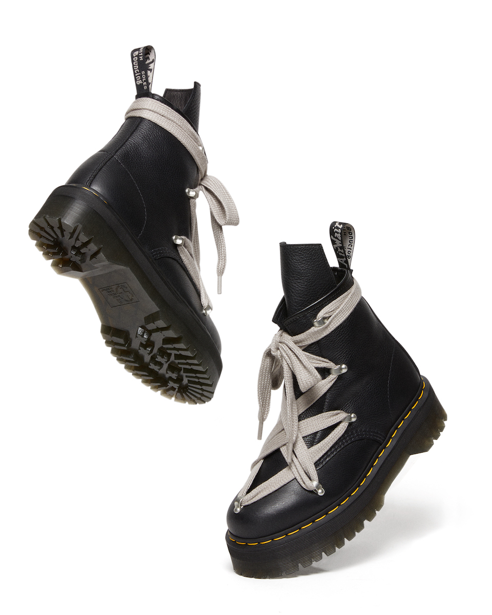 ドクターマーチン」×「リック・オウエンス」の新作ブーツが12月2日に 