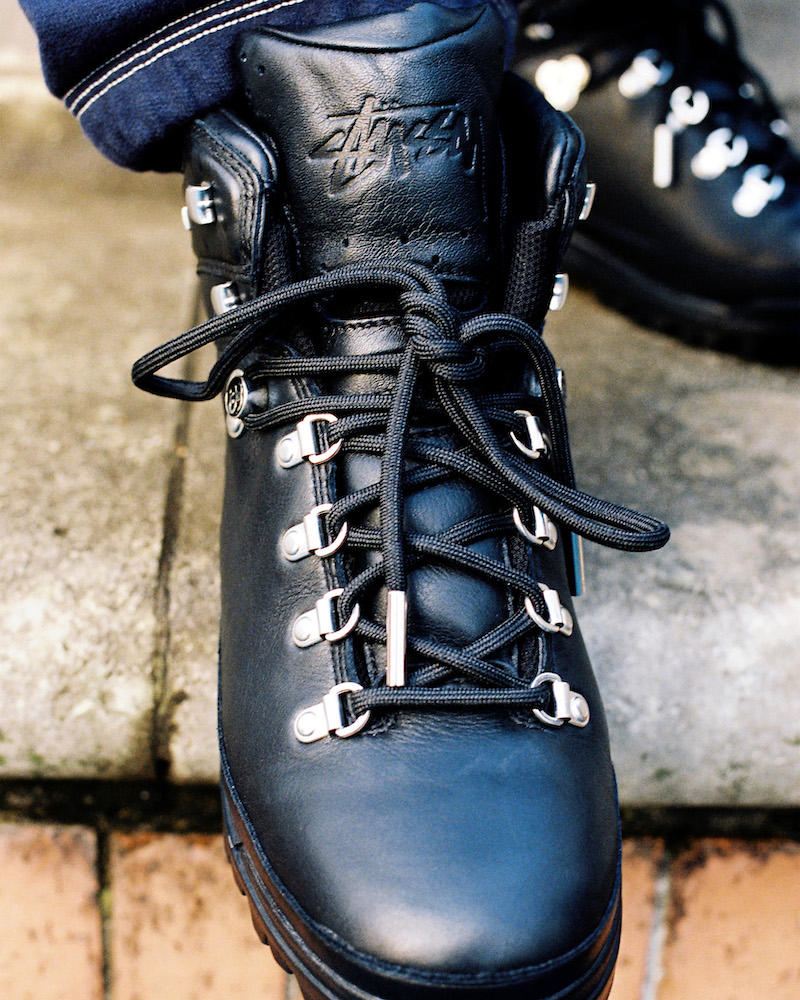 STUSSY×Timberland コラボ 黒ブーツ-