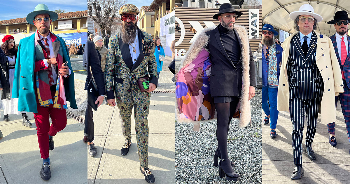 スナップ】浮世離れの「ピッティ」紳士たち “お祭りクラシコ”で2023-24  