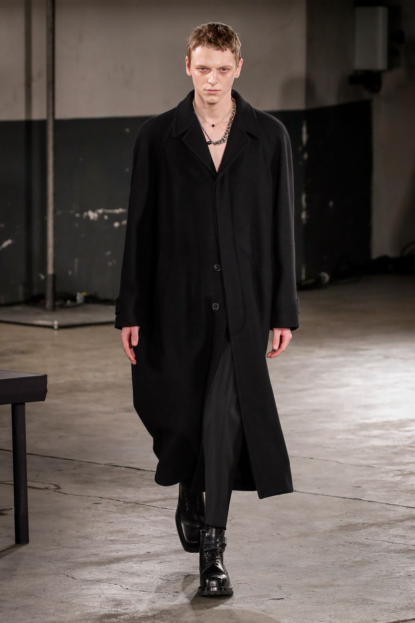 品質のいい DRIES VAN NOTEN ステンカラーコート M 18AW ステンカラー 