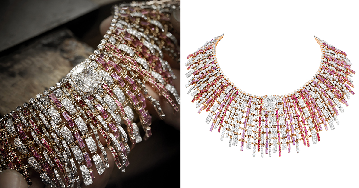 シャネル」のツイードがハイジュエリーに 宝石とゴールドを折り重ね