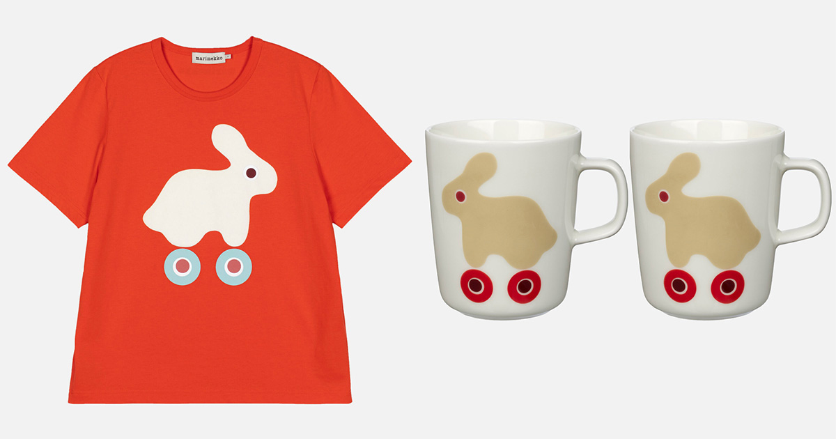 マリメッコ」から卯年コレクション スエットやバッグ、食器を販売